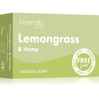 Friendly Soap Natural Soap Lemongrass & Hemp săpun natural - imagine 2